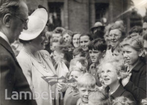 ROYAL VISIT, BRIXTON : WORLD WAR II