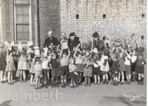 DISTRIBUTION OF TOYS, LOWER MARSH SCHOOL: WORLD WAR II