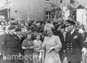 ROYAL VISIT, SUNNYHILL SCHOOL, STREATHAM : WORLD WAR II