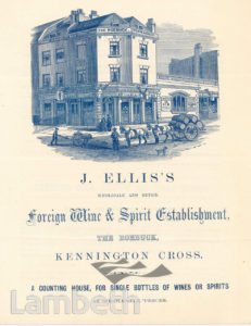 J. ELLIS, KENNINGTON CROSS, KENNINGTON: ADVERTISEMENT