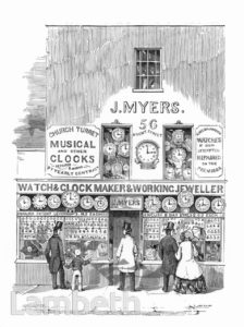 J. MYERS, WESTMINSTER BRIDGE ROAD, WATERLOO