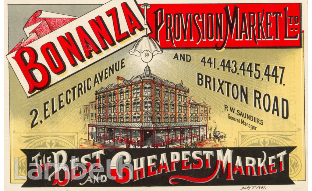 BONANZA MARKET, ELECTRIC AVENUE, BRIXTON CENTRAL