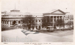 CRYSTAL PALACE, SYDENHAM, UPPER NORWOOD
