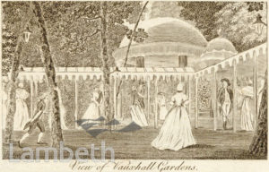 VAUXHALL GARDENS, VAUXHALL
