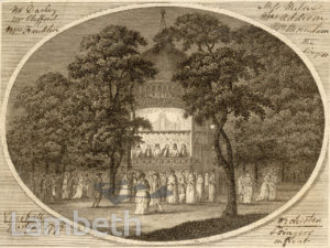 VAUXHALL GARDENS, VAUXHALL