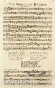 VAUXHALL GARDENS: SONG SHEET