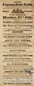 VAUXHALL GARDENS: HANDBILL