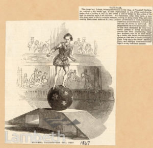 VAUXHALL GARDENS, VAUXHALL