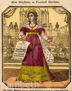 VAUXHALL GARDENS, VAUXHALL: MISS STEPHENS