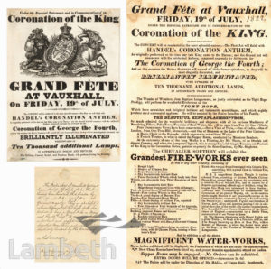 VAUXHALL GARDENS: POSTER AND HANDBILL