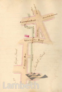 LAMBETH PARISH BOUNDARY, WATERLOO TO LAMBETH