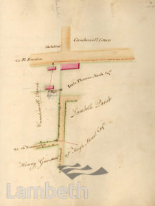 LAMBETH PARISH BOUNDARY, CAMBERWELL