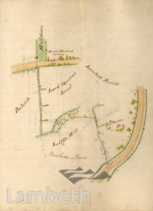 LAMBETH PARISH BOUNDARY, TULSE HILL TO WEST DULWICH