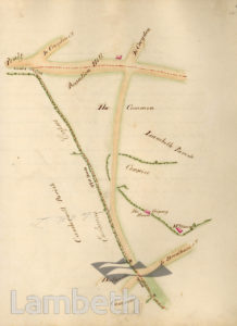 LAMBETH PARISH BOUNDARY, WEST NORWOOD TO UPPER NORWOOD