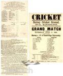 SURREY CRICKET ...