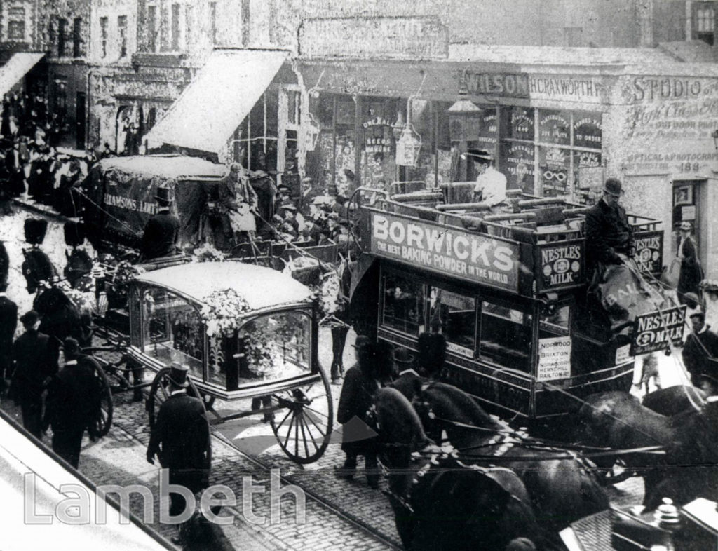 NORWOOD ROAD, WEST NORWOOD : FUNERAL PROCESSION