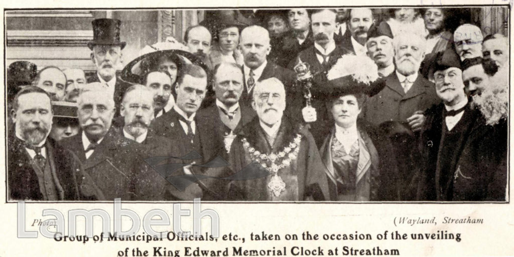 MUNICIPAL OFFICIALS, TATE LIBRARY,  STREATHAM CENTRAL