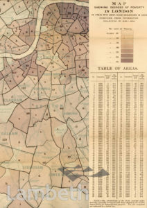 MAPS OF LONDON POVERTY, LAMBETH (AREA-WIDE) :MAP 1