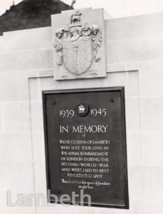 LAMBETH WAR MEMORIAL, LAMBETH CEMETERY, BLACKSHAW ROAD