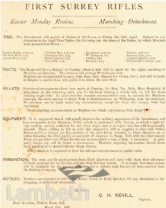 FIRST SURREY RIFLES : NOTICES