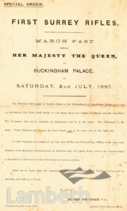 FIRST SURREY RIFLES : NOTICES