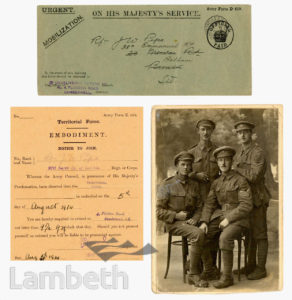 FIRST SURREY RIFLES : MOBILIZATION