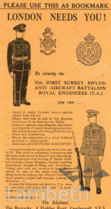 FIRST SURREY RIFLES :RECRUITMENT HANDBILL