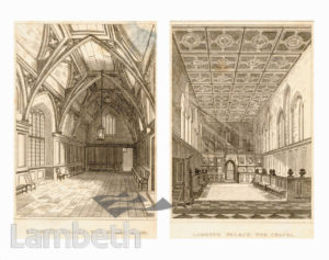 LAMBETH PALACE, LAMBETH