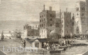 LAMBETH PIER, LAMBETH PALACE, LAMBETH