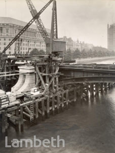 LAMBETH BRIDGE, LAMBETH: CONSTRUCTION