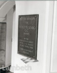 MEMORIAL PLAQUE...