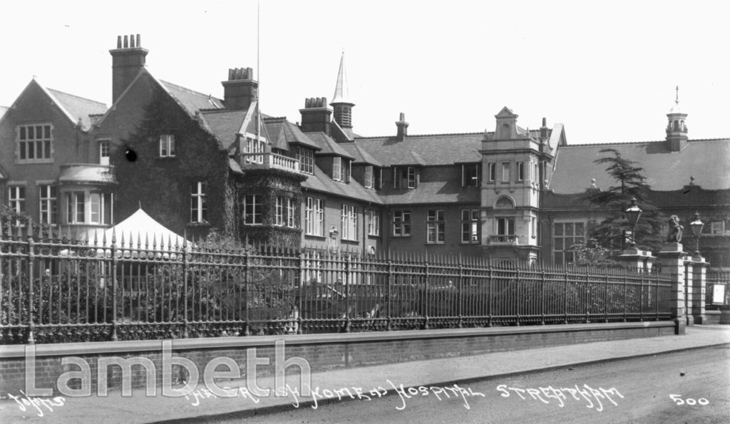 BRITISH HOME AND HOSPITAL FOR INCURABLES, CROWN LANE
