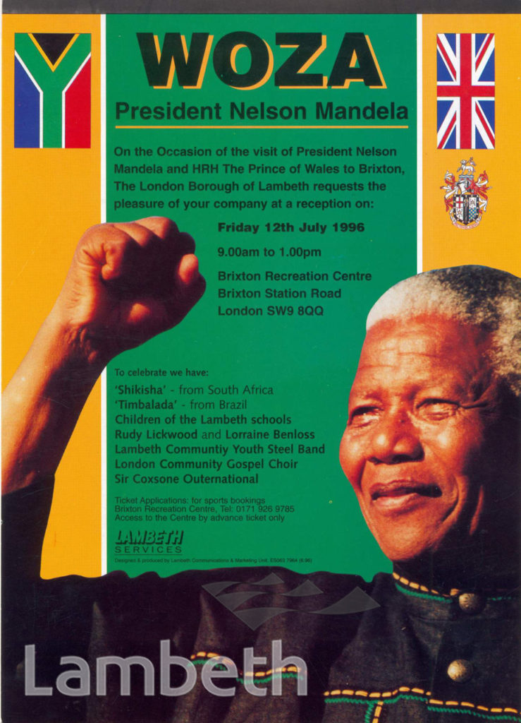 NELSON MANDELA VISIT: POSTER