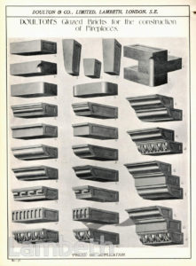 DOULTON POTTERY CATALOGUE, GLAZED BRICKS