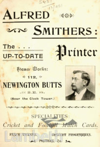 ALFRED SMITHERS, NEWINGTON BUTTS, KENNINGTON