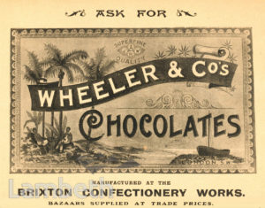 WHEELER & CO, BRIXTON ROAD, BRIXTON NORTH: ADVERTISEMENT
