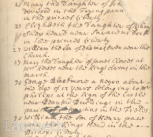 ST MARY'S LAMBETH DRAFT BAPTIST REGISTER