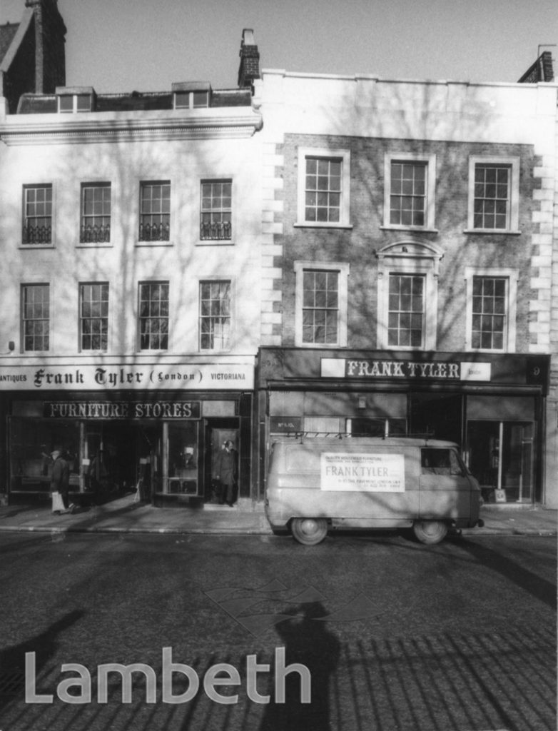 FRANK TYLER, FURNITURE STORES, THE PAVEMENT, CLAPHAM