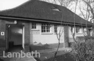 PUBLIC CONVENIENCE, THE POLYGON, CLAPHAM