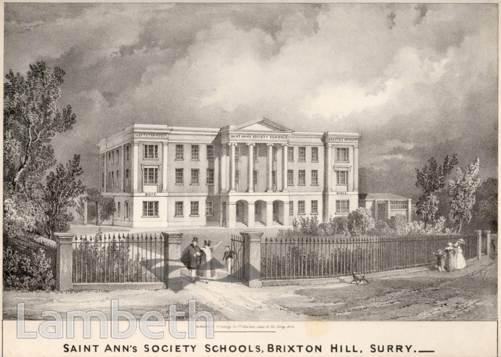 ‘SAINT ANN’S SOCIETY SCHOOLS’, BRIXTON HILL
