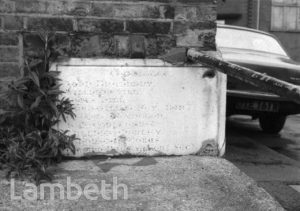 IMMANUEL SCHOOL FOUNDATION STONE, STREATHAM COMMON
