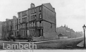 CLAPHAM MATERNITY HOSPITAL, JEFFREYS ROAD, STOCKWELL