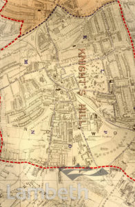 KNIGHT'S HILL WARD, PARISH MAP, WEST NORWOOD