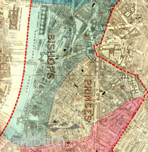 BISHOP'S AND PRINCE'S WARDS, PARISH MAP OF LAMBETH