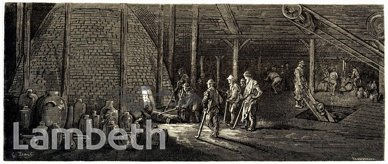 DOULTON POTTERY: WORKERS AT THE KILN,  LAMBETH