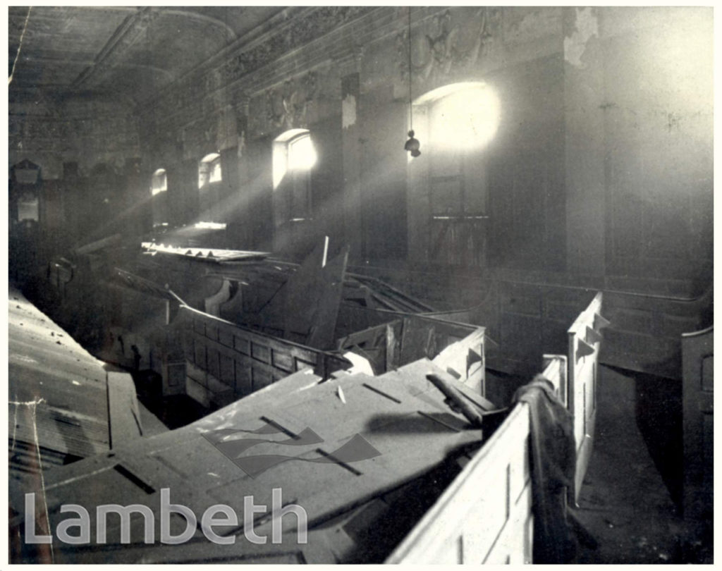 BOMB DAMAGE, ST.MARK’S CHURCH, KENNINGTON