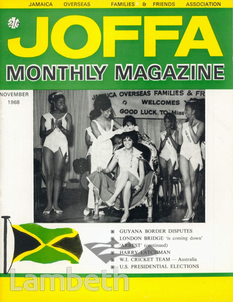JOFFA MAGAZINE, COVER OF THE NOVEMBER ISSUE