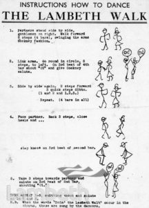 INSTRUCTIONS ON DANCING THE LAMBETH WALK