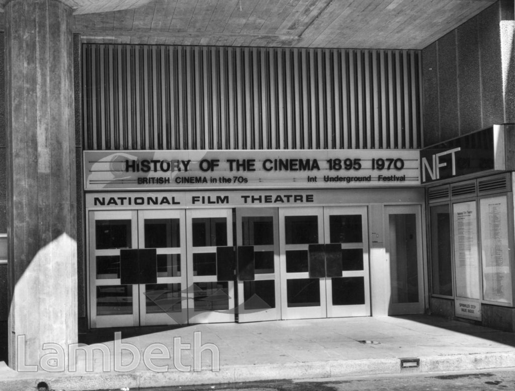 NATIONAL FILM THEATRE, SOUTH BANK, WATERLOO