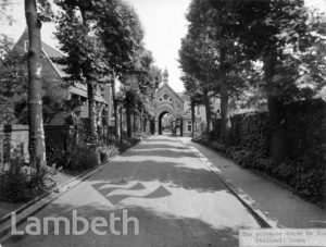 STOCKWELL ORPHANAGE: ENTRANCE FROM CLAPHAM ROAD
